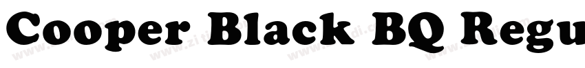 Cooper Black BQ Regu字体转换